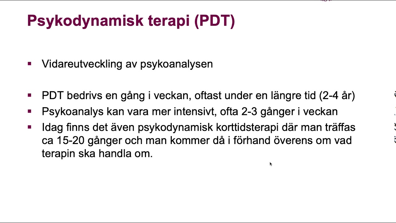 Psykoterapeutiska metoder