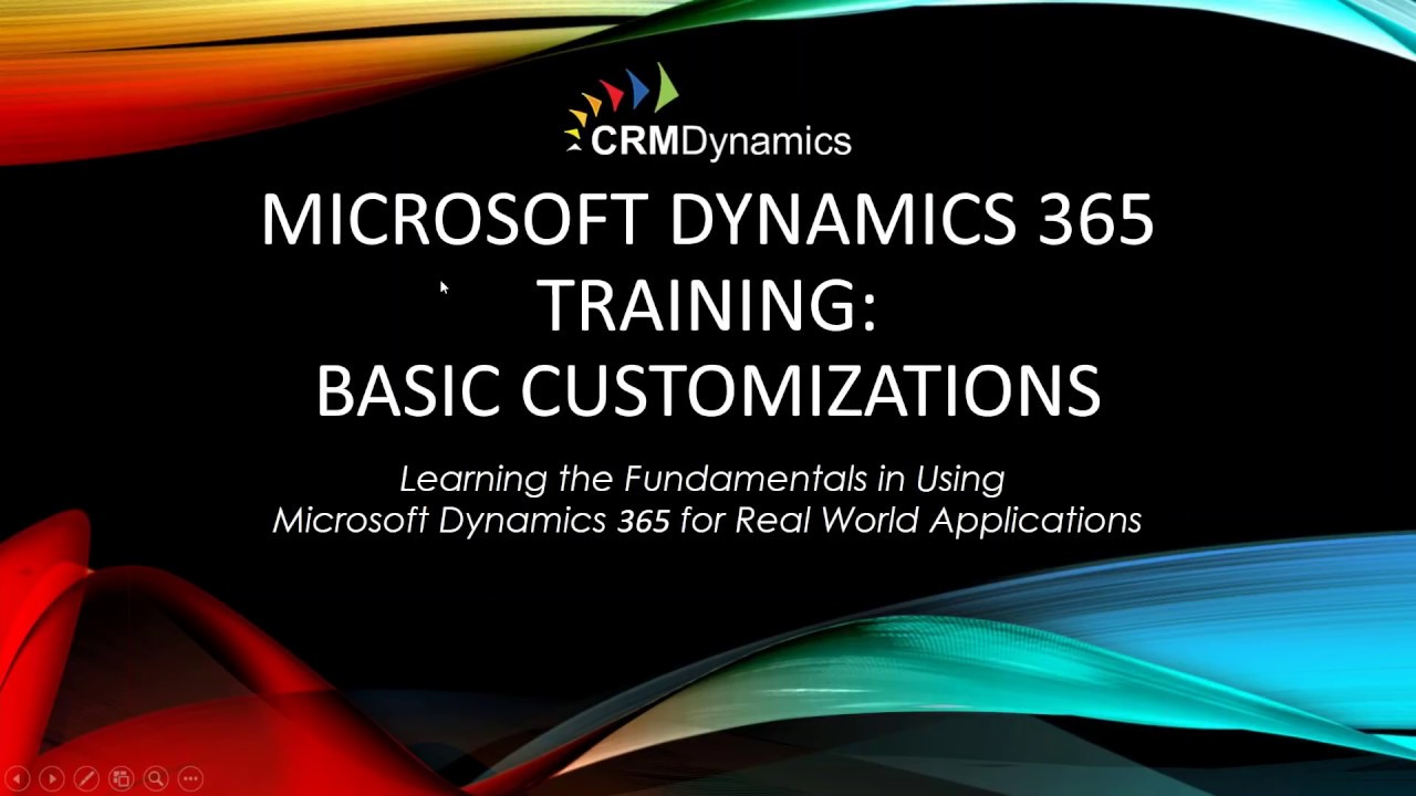 Basic Customization for Dynamics 365