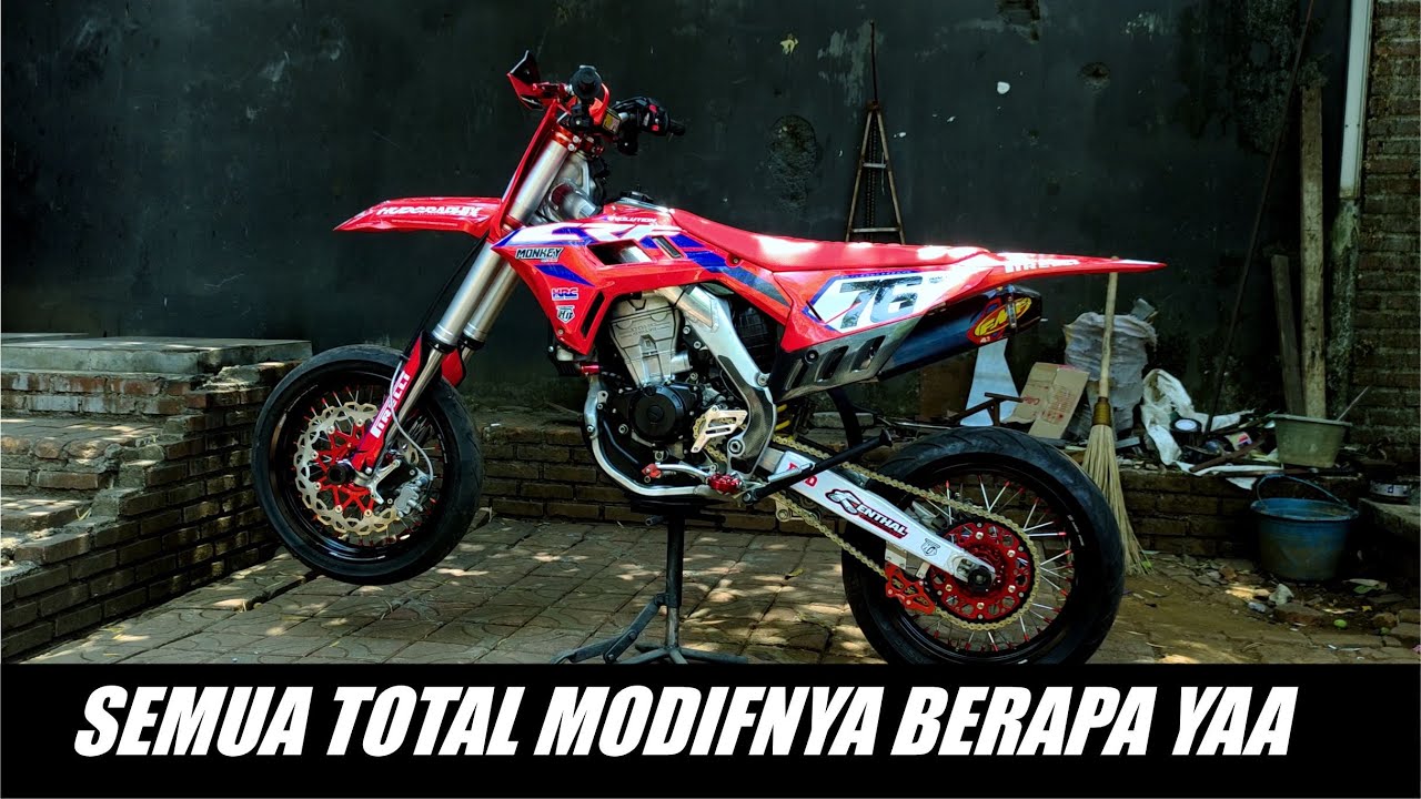 TOTAL BIAYA CUSTOM HONDA CRF 450 2023 REPLICA DARI NOLLLLL!!!!!!