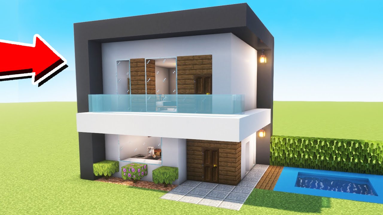 A CASA MODERNA MAIS F&Aacute;CIL E R&Aacute;PIDA DE FAZER NO MINECRAFT - Tutorial Manyacraft