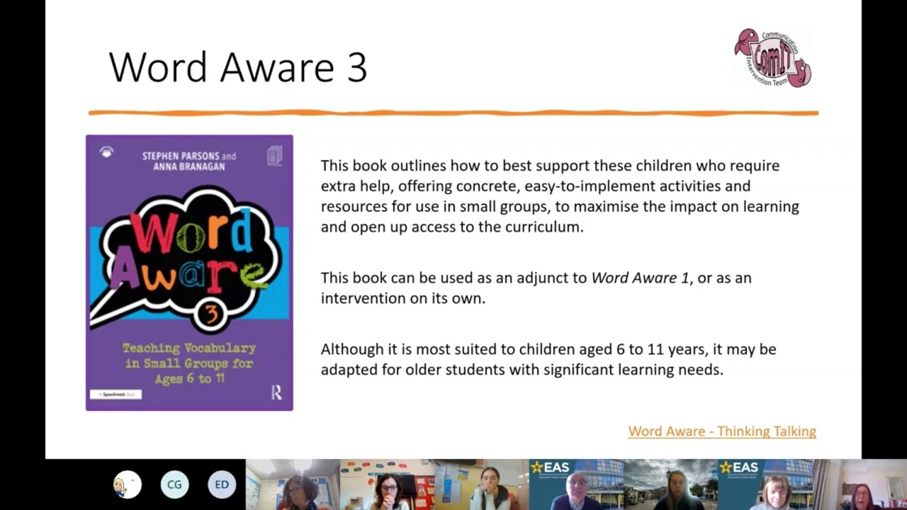 Word Aware Vocabulary Teaching COMIT