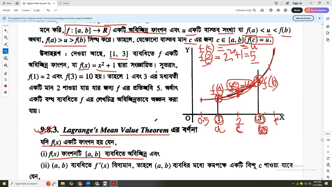 Mean Value Theorem, Intermediate Value Theorem
