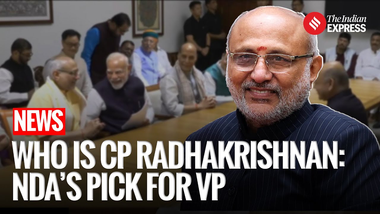 NDA Fields Maharashtra Governor CP Radhakrishnan As Candidate For Vice President