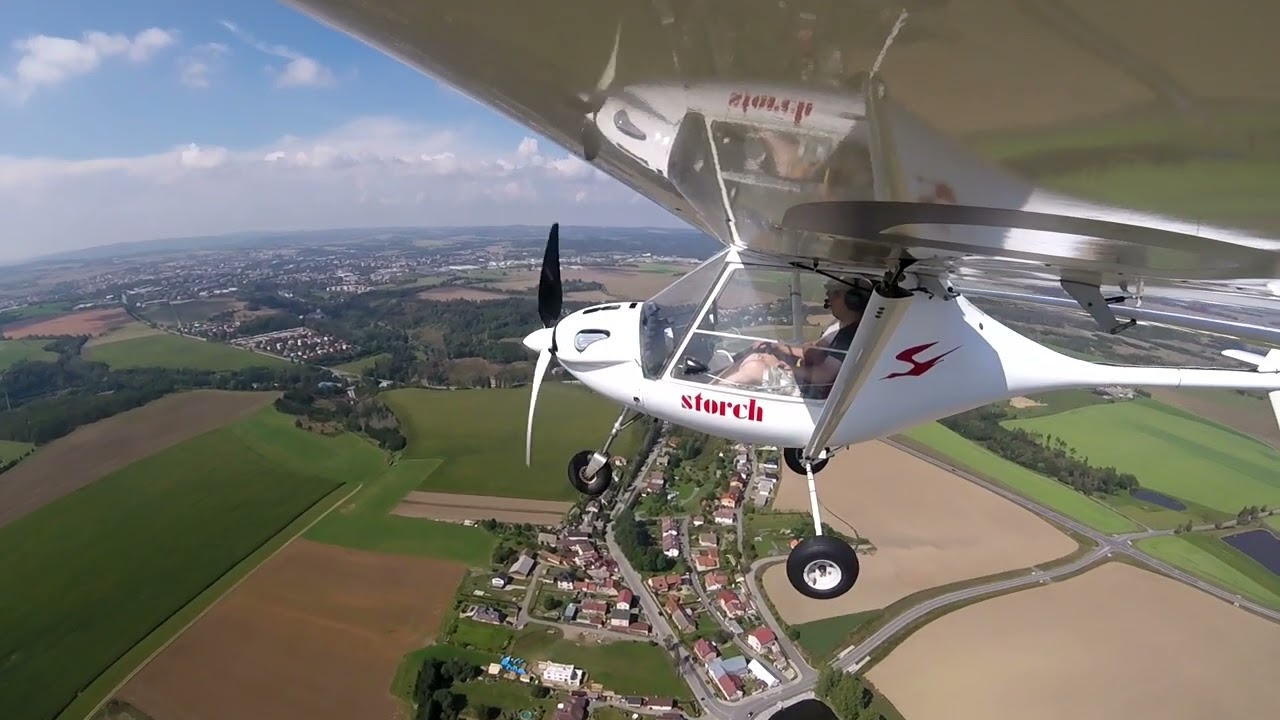 FlySynthesis Storch Rotax 503 - crosswind take-off and landing
