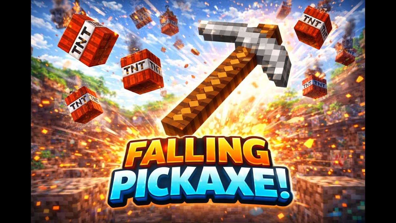 🔴 LIVE Minecraft Falling Pickaxe Game 🎯 #shortslive #live #minecraftlive