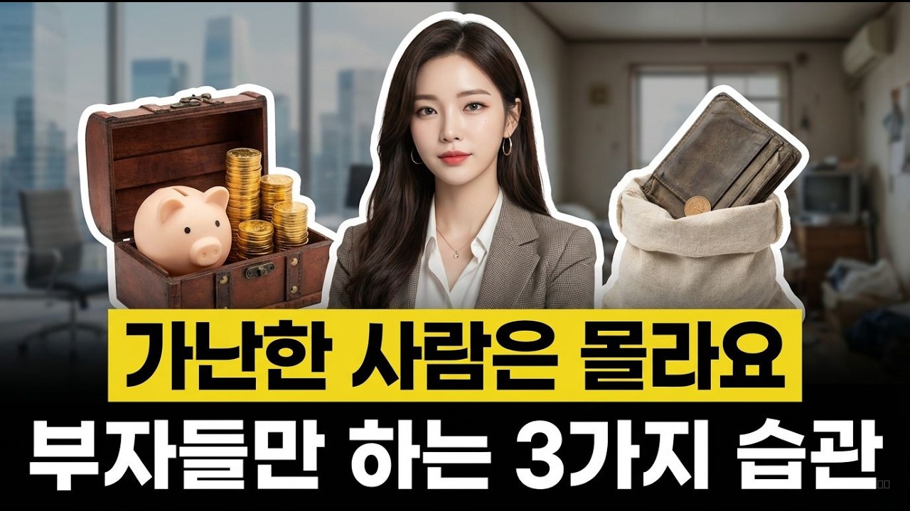 0.9% 부자는 이 3가지만 합니다, 나머지는 안 해요 | 경제 애니메이션