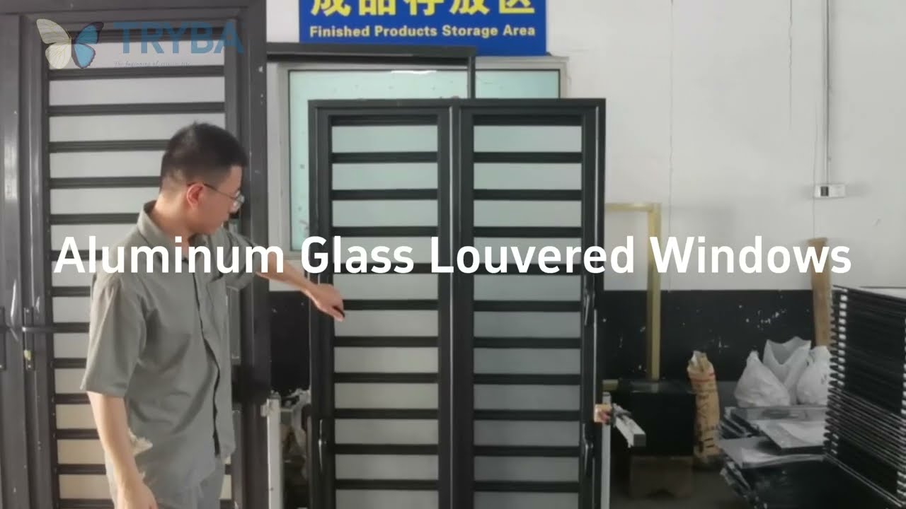 TRYBA Aluminum Glass Louver Window | Modern Ventilation & Privacy Solution