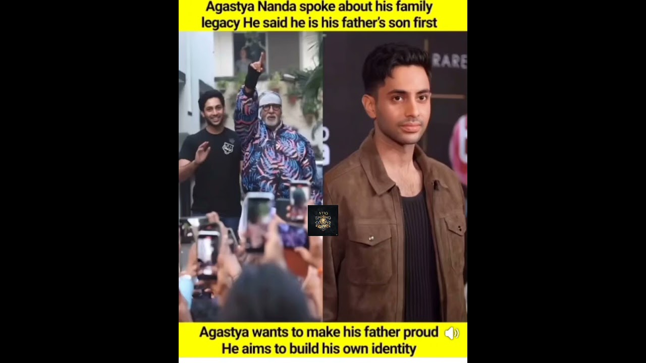 Agastya Nanda spoke about his family legacy He said he is his father's son first #agastyananda #news
