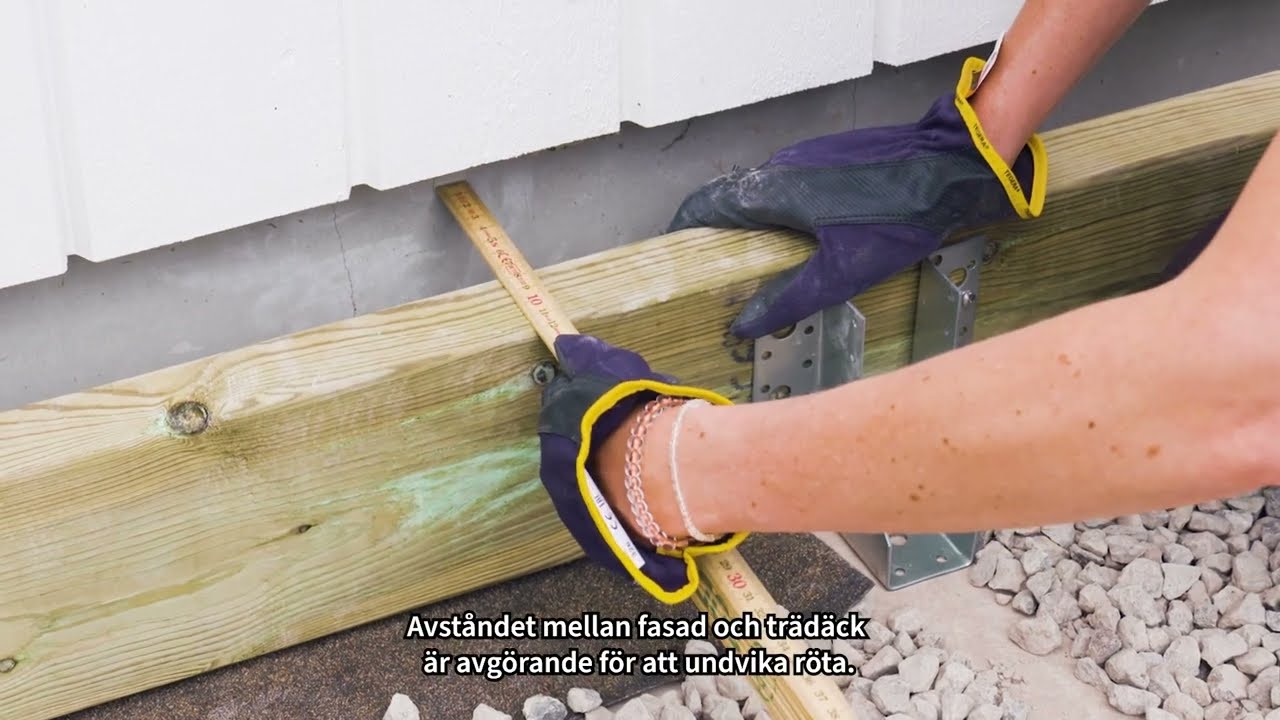 6. Har du rätt avstånd mellan fasad och trädäck?