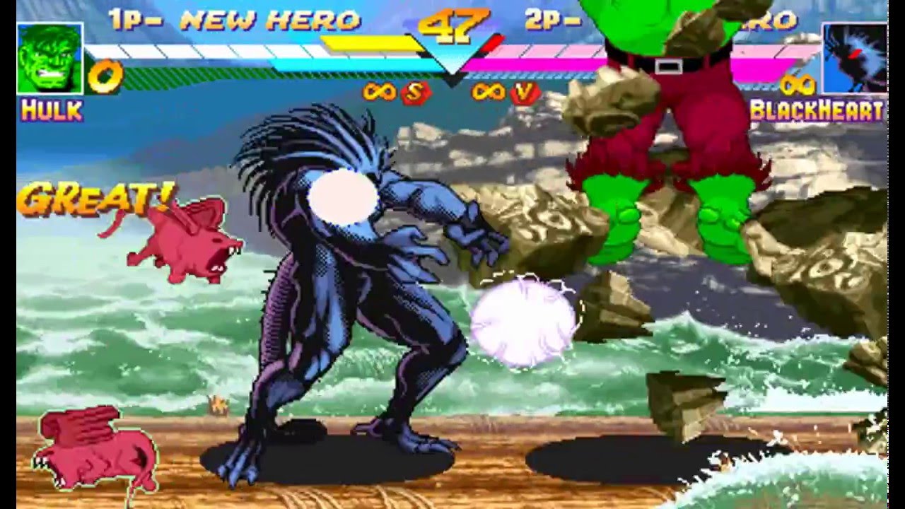 Hulk vs BlackHeart 【TAS】