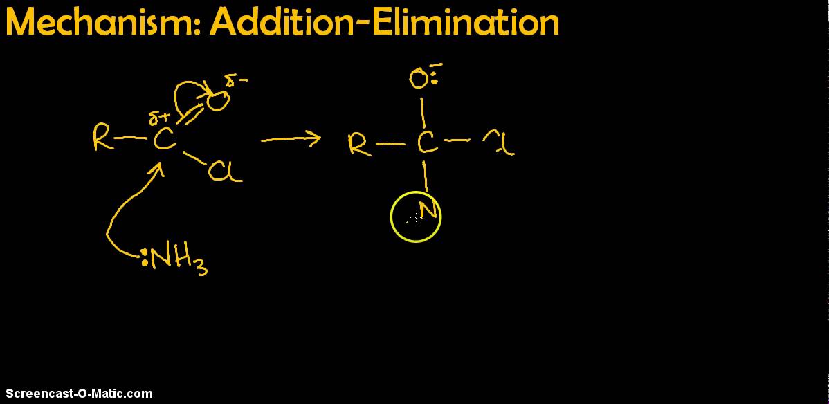 CHEM4   Addition Elimination 3   Ammonia