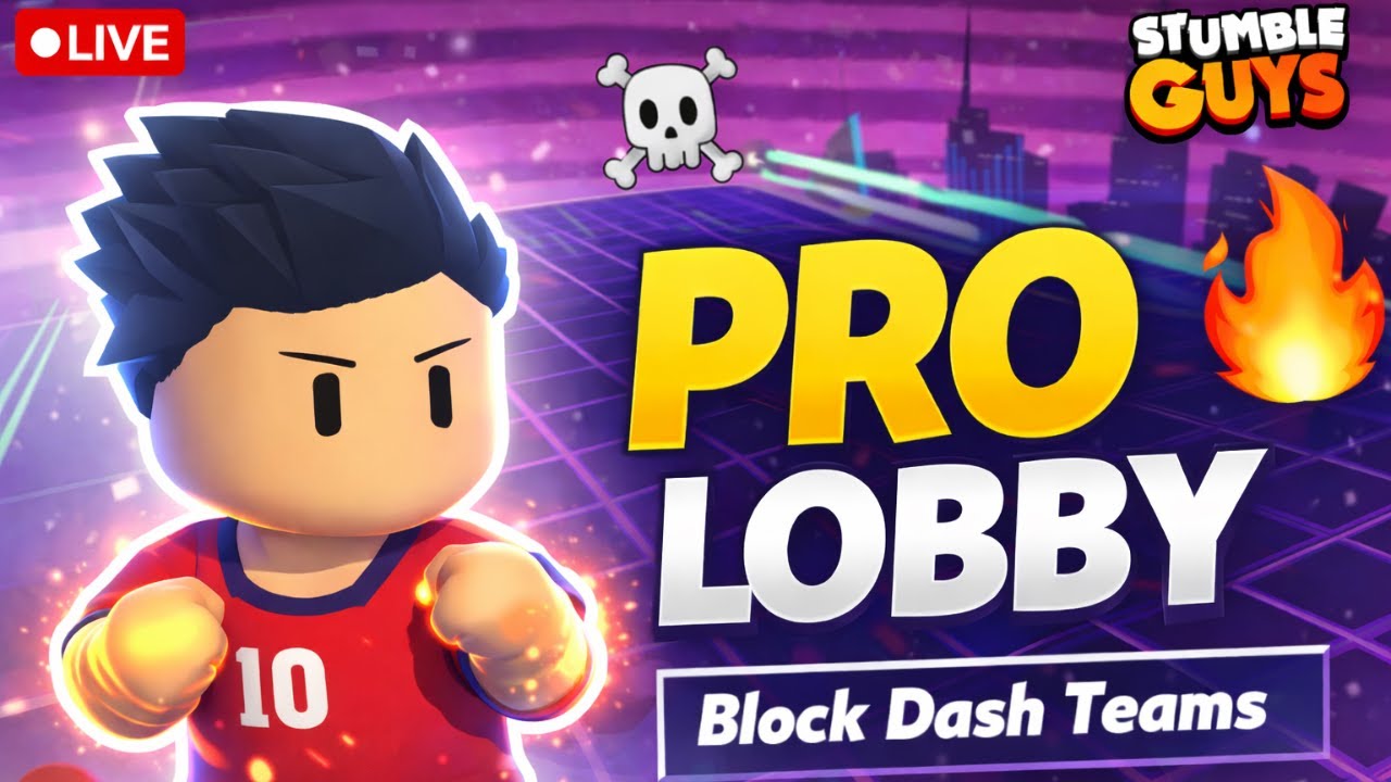🔴 Stumble Guys Live 🔥ASIA Server Block Dash | 0.95