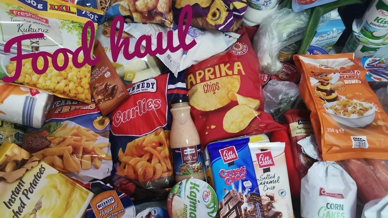 Lidl haul 🛒🍫🥫🥨🍟🥩🍔🥕🧄🥗🛒