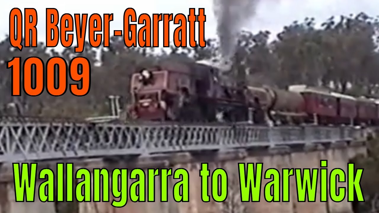 Queensland Railways Beyer-Garratt 1009 - Wallangarra to Warwick 1998 @kartwheelkarl #steamtrain #qr