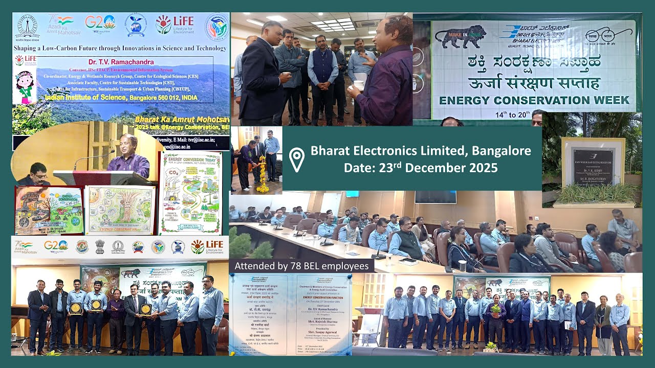 Shaping a Low-Carbon Future: Energy Conservation Talk @ BEL Bangalore | Dr. T.V. Ramachandra