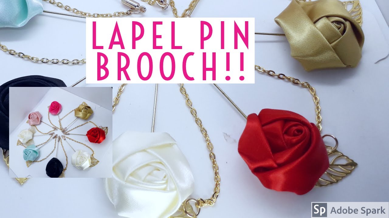 Lapel Pin Brooch tutorial