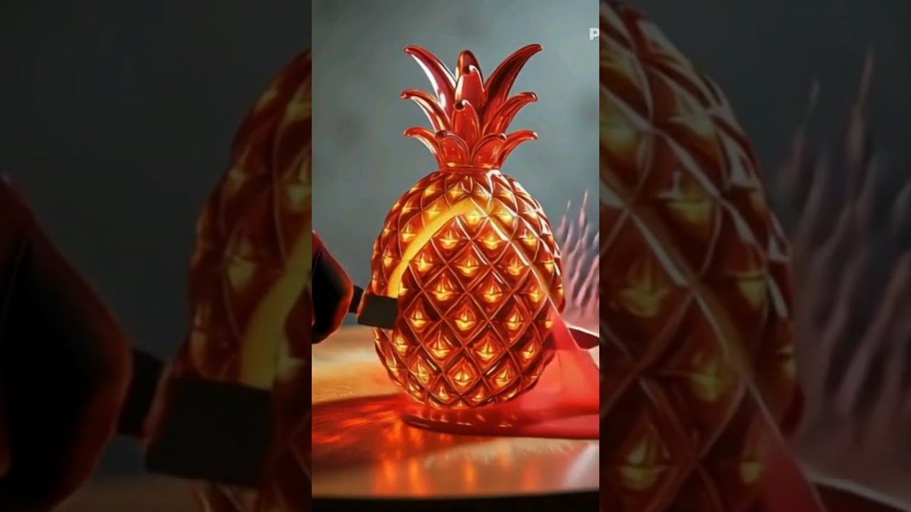 pineapple🍍 cutting made of glass 