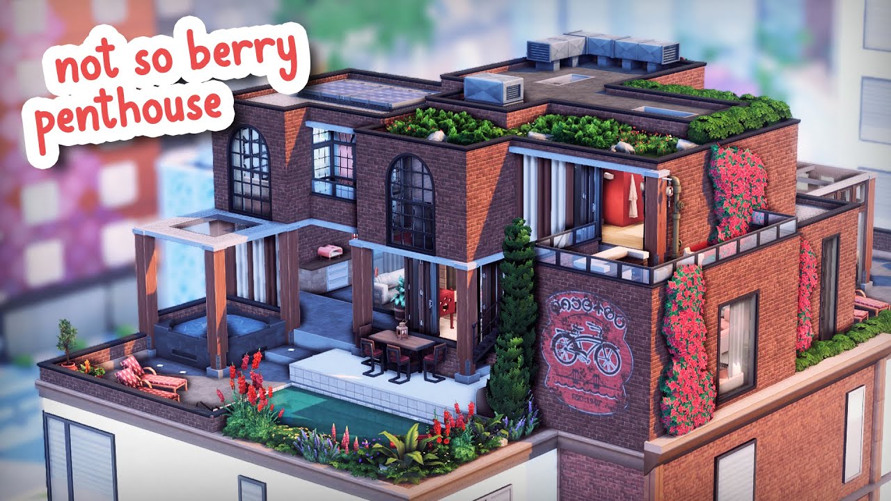 Not So Berry Penthouse 🌹 || The Sims 4 Speed Build