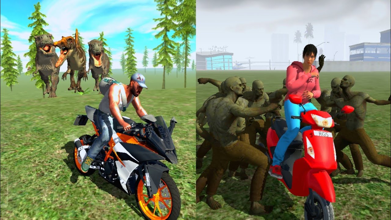 I Brought Dinosaur 🦖 Eggs From Jurassic Park to Share With The Zombies | Indian Bike Driving 3D 