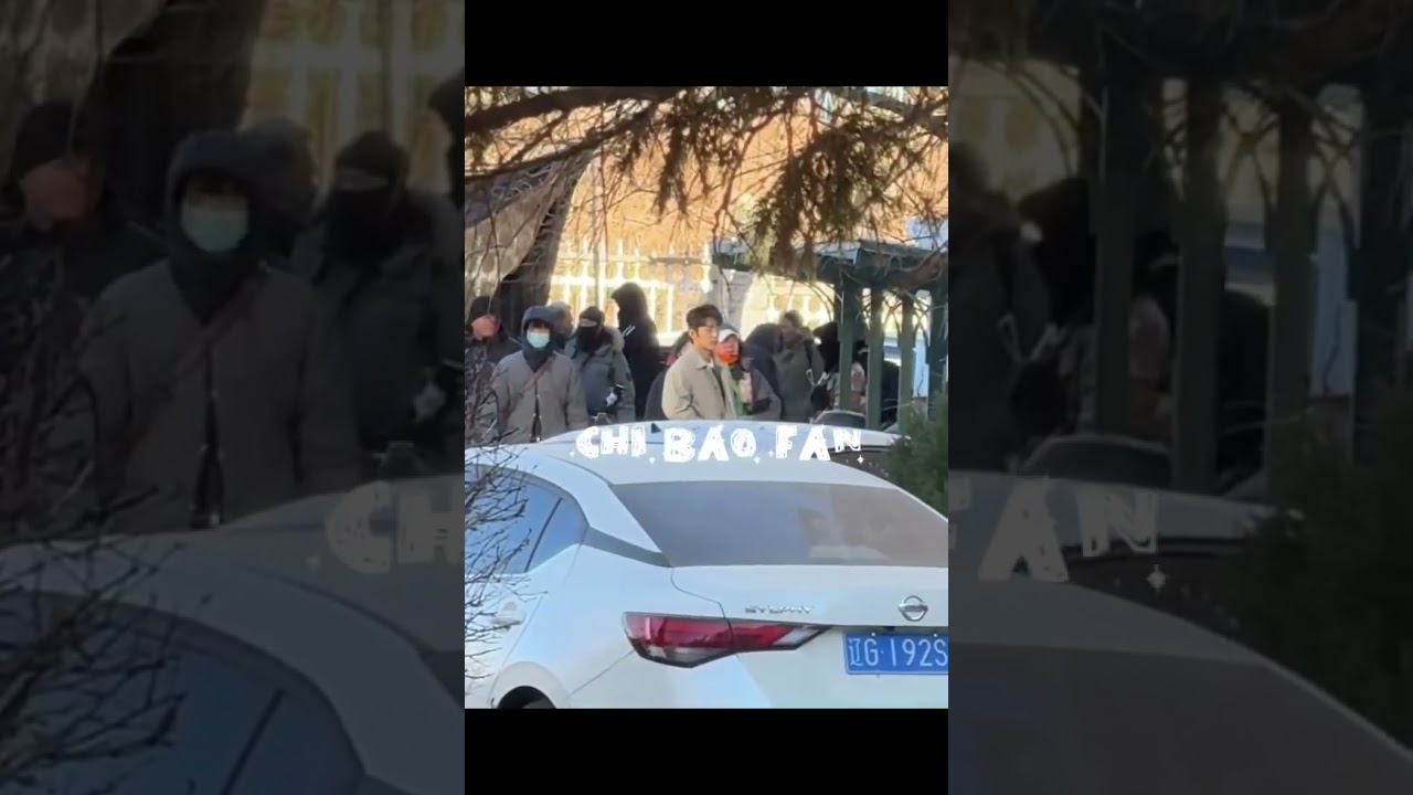 Xiao Zhan on the set of A Small Town Remedy