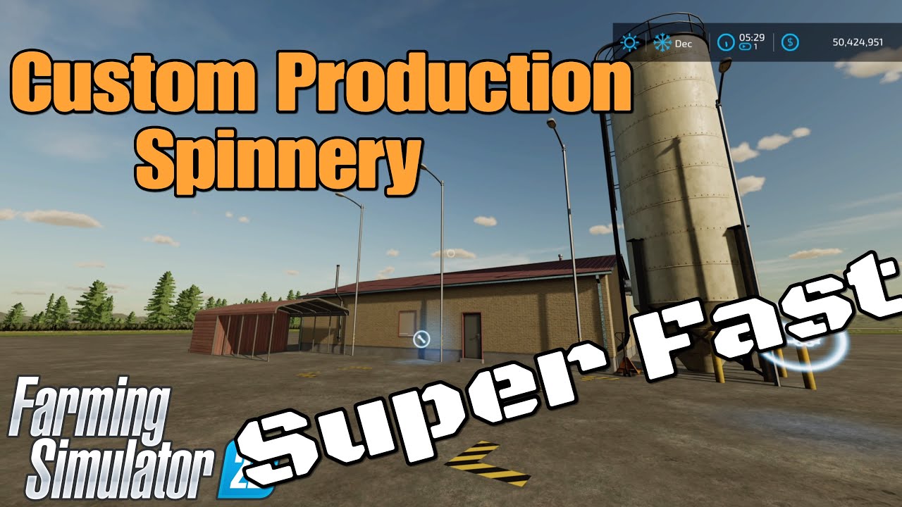 Custom Production Spinnery / Mod for all platforms on FS22 / Nov 15