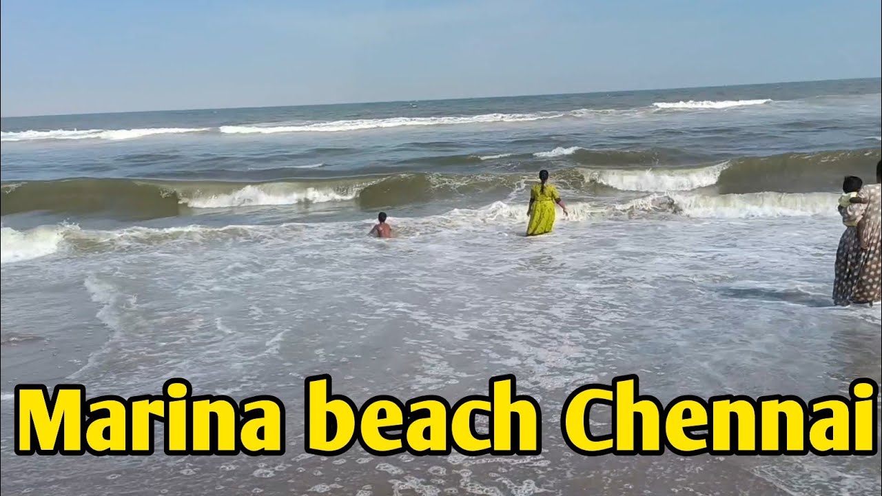 मरीन बीच चेन्नई 🔥Marina beach Chennai 🔥 Chennai samundar #sea #reaver #darya #water