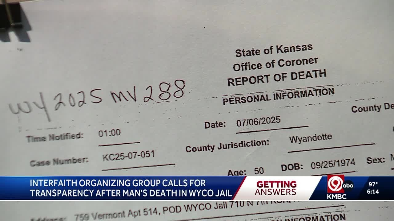 Faith-based organizing group leader calls for transparency after Wyandotte County jail death
