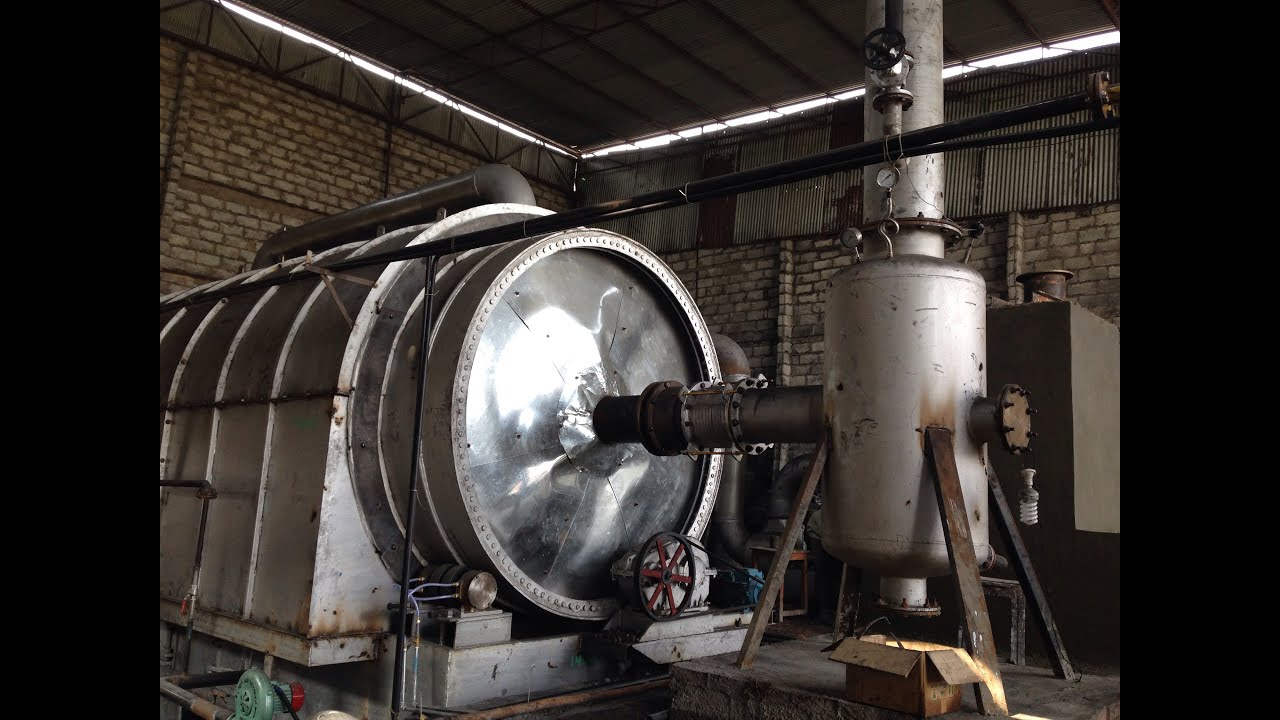 10 TON TYRE PYROLYSIS PLANT IN RATLAM DIVYA INTERNATIONAL