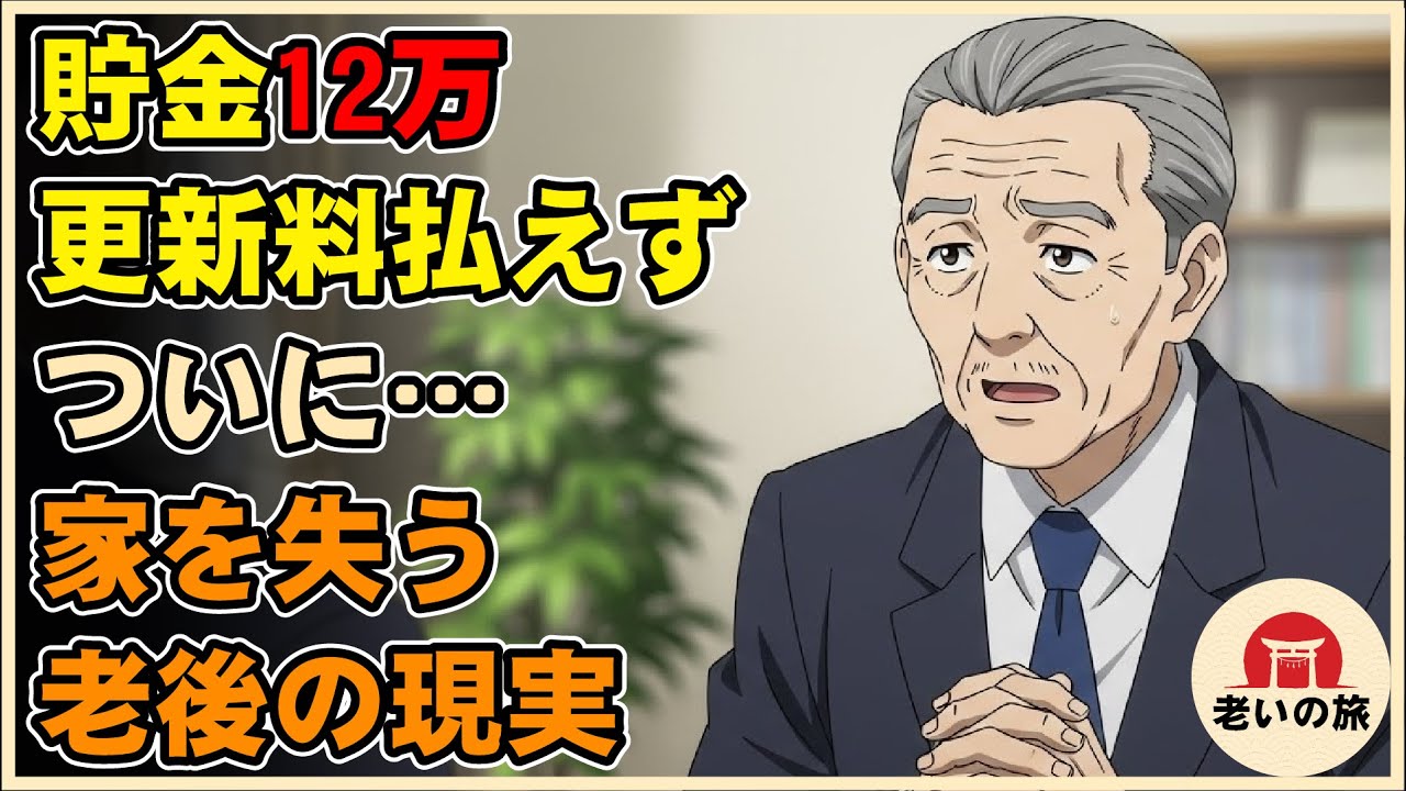 【漫画】保証人なし身寄りなし。貯金12万円で更新料が払えず、家を追われた老後の現実…【シニアライフ】【60代以上の方へ】