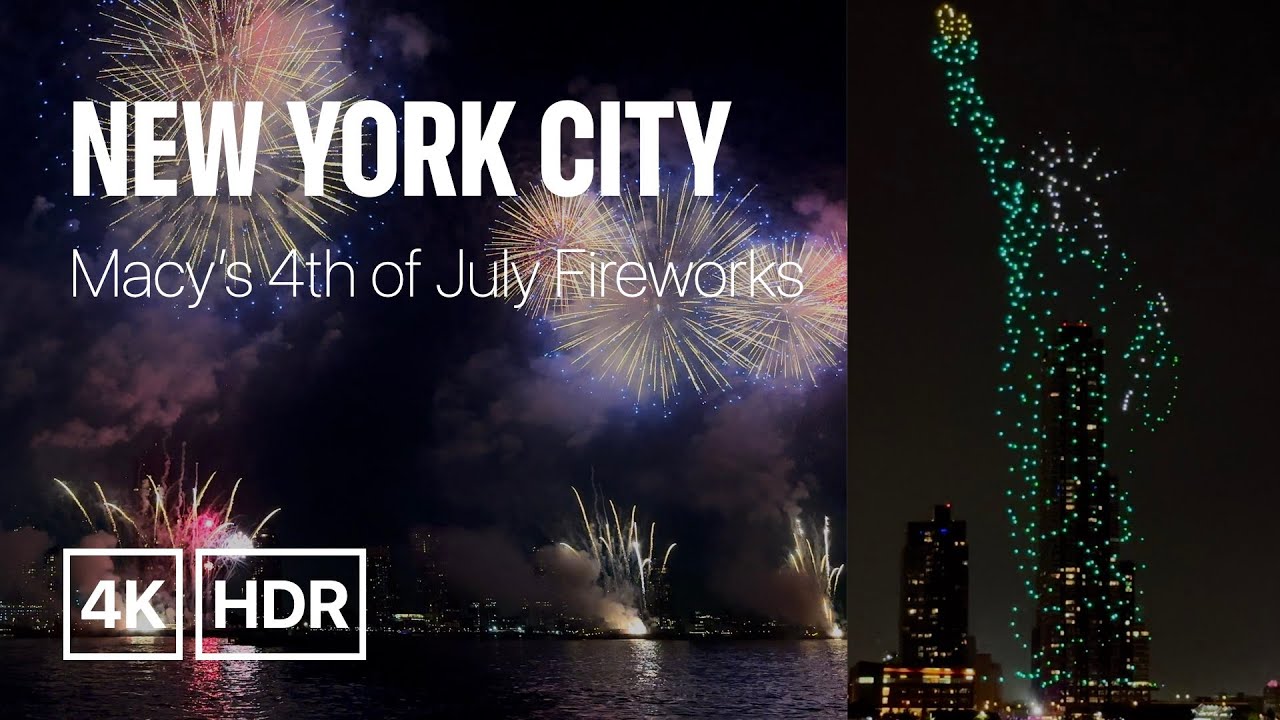 New York City Macy's Fourth of July Fireworks & Drone Show 2023