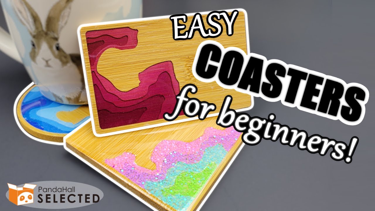 GORGEOUS RESIN COASTERS!  PandaHall Selected | Topography | DIY | Exclusive Code | Review | Bamboo