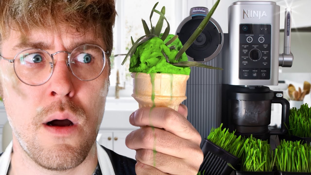 I Tried Making Grass Ice Cream
