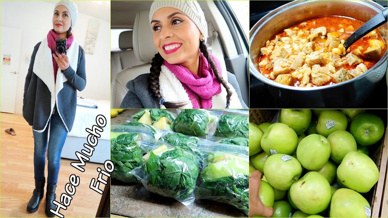VLOGMAS 8 | Hace Mucho Frio,  Rico Pozole & Preparando Mis Jugos Verdes - ♡IsabelVlogs♡