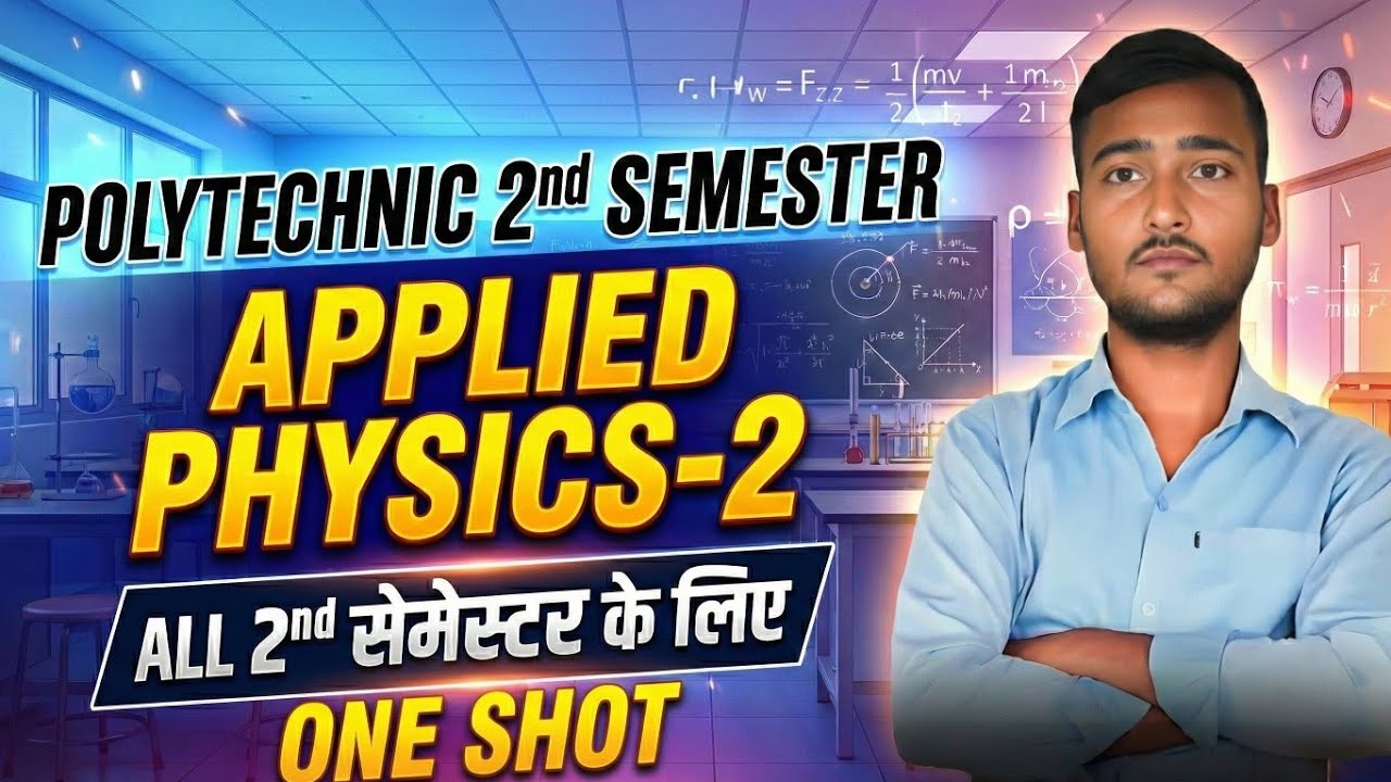 Applied Physics 2||UNIT 1 Wave Motion & its Application||ONE SHOT Applied Physics 2☑️