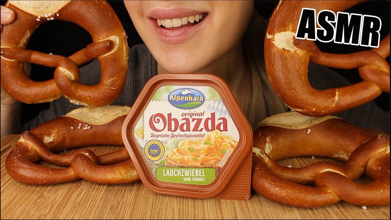 ASMR PRETZEL PARTY BAVARIAN CHEESE SPREAD OBAZDA | MUKBANG EATING SOUNDS No Talking 먹방 | Kasmia ASMR