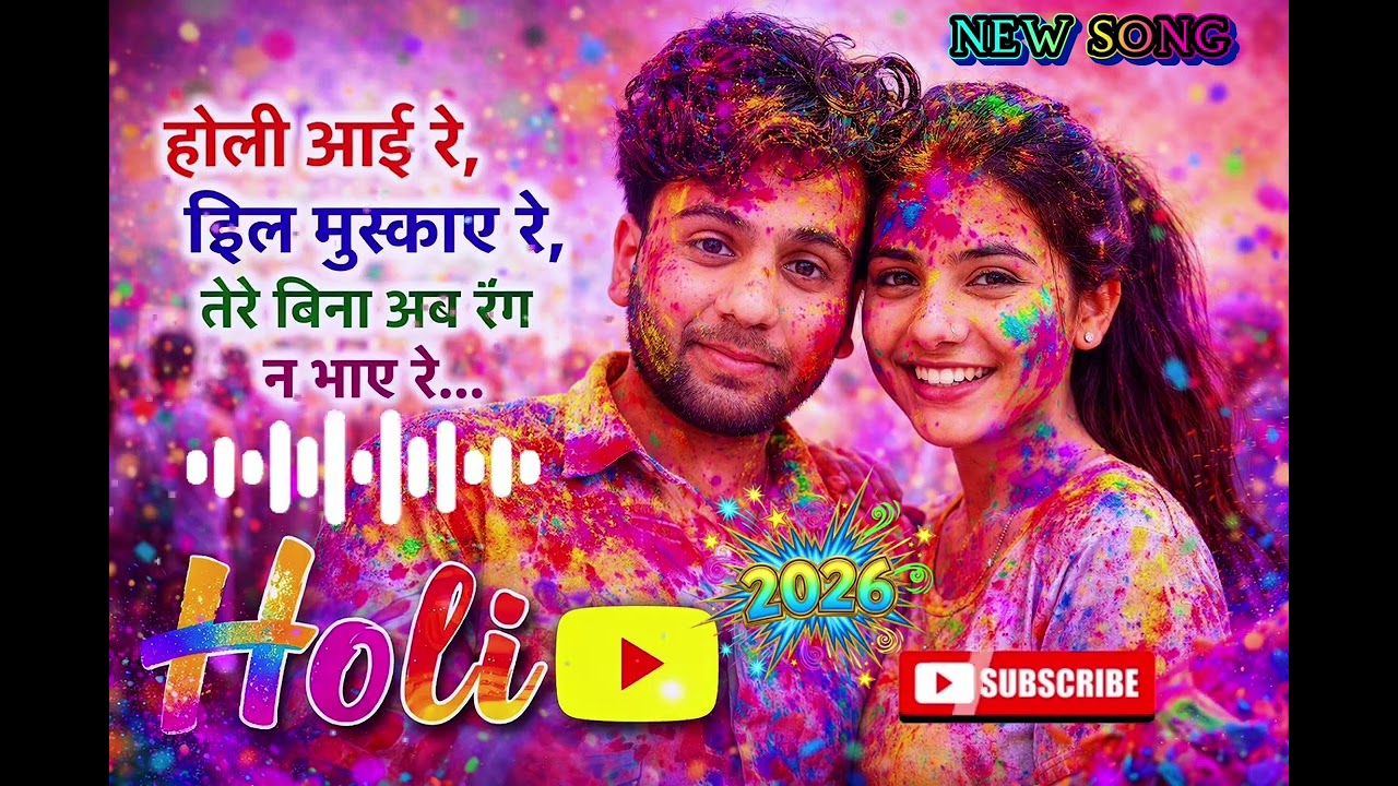 होली New Holi song 🖍️🎯✨📍🎊आई रे, दिल मुस्काए रे,तेरे बिना अब रंग न भाए रे… ❤️🌸#vrialholi#Holi Song 