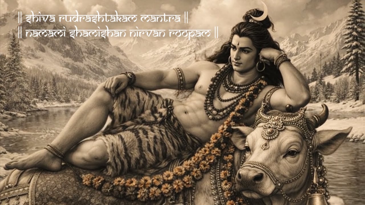 || Shiva Rudrashtakam Mantra || #Rudrashtakam #NamamiShamishan #OmNamahShivaya #Mahadev #YouTube