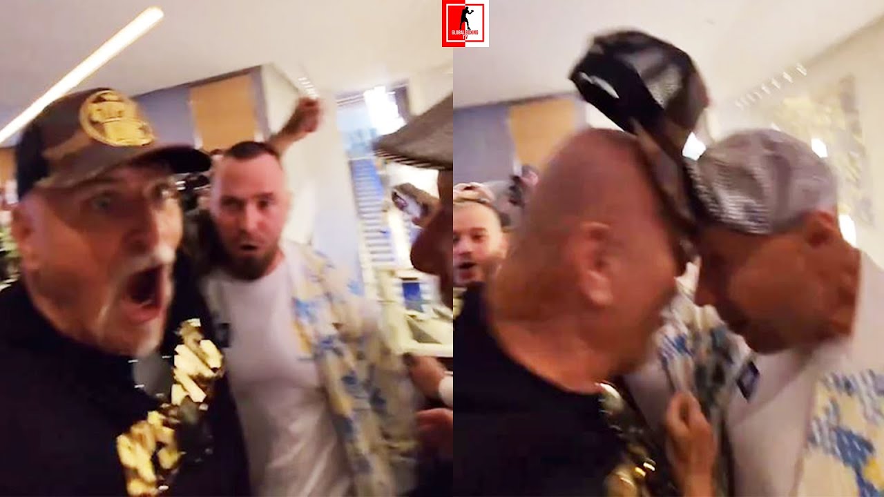 MUSE SEE! CLOSE ANGLE OF JOHN FURY HEADBUTTING TEAM USYK MEMBER