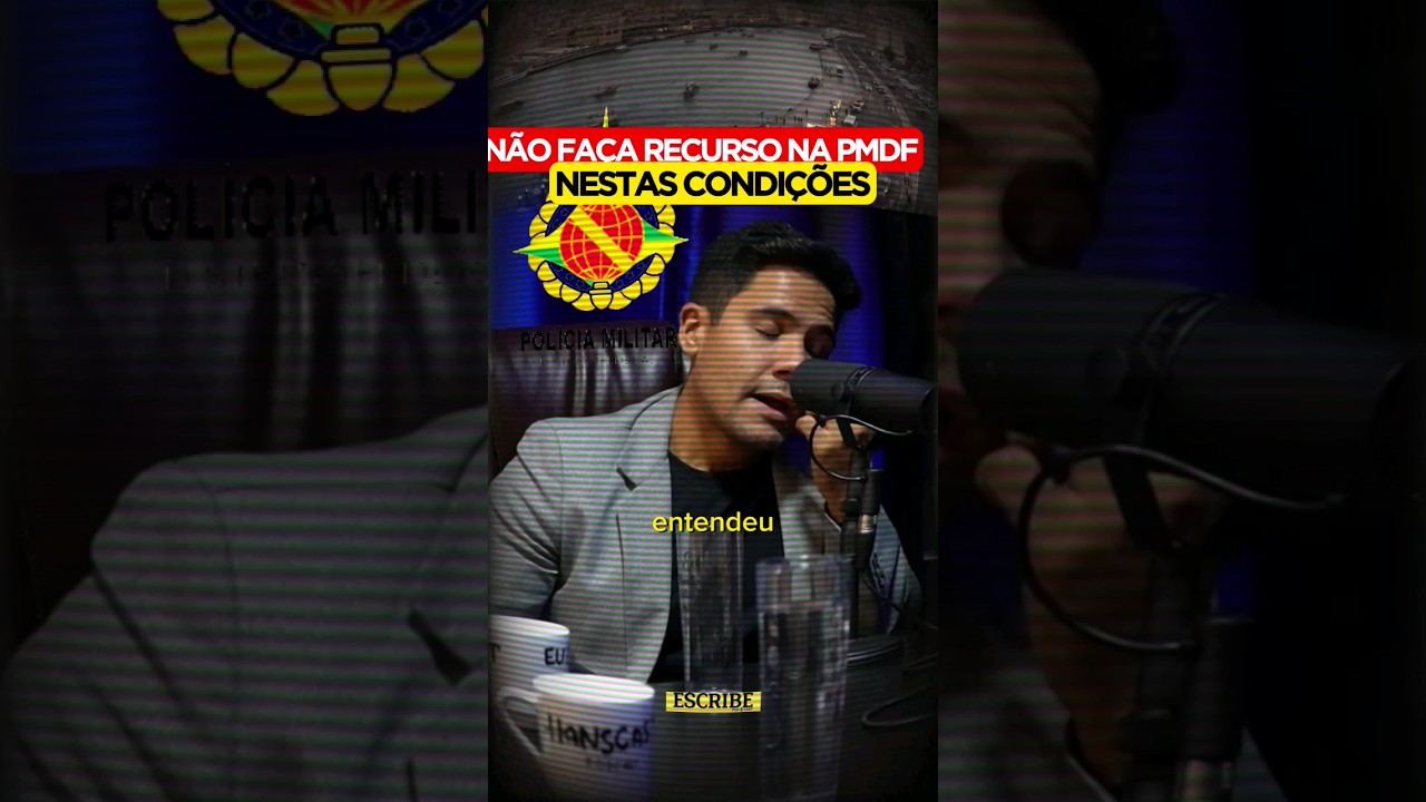 N&atilde;o fa&ccedil;a recurso na PMDF nesta condi&ccedil;&otilde;es. #PMDF #recurso #recursodiscursiva #reda&ccedil;&atilde;o #concurso