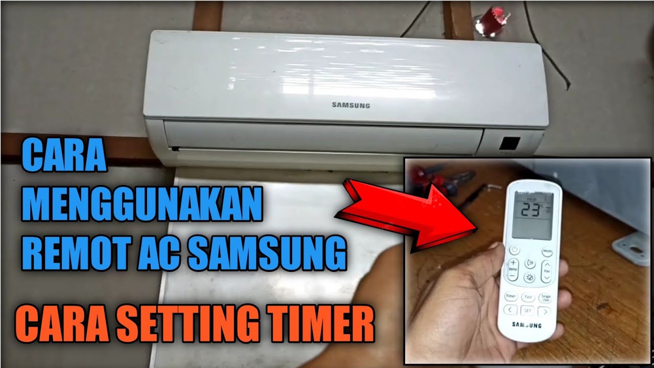 Tutorial  cara menggunakan remot AC samsung dan fungsi tombol nya