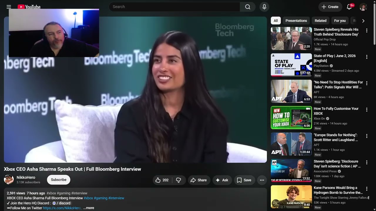 Мои мысли об интервью с Ашей Шармой для Bloomberg Tech #xboxgamepass #xboxseriesx #xbox #xboxgaming