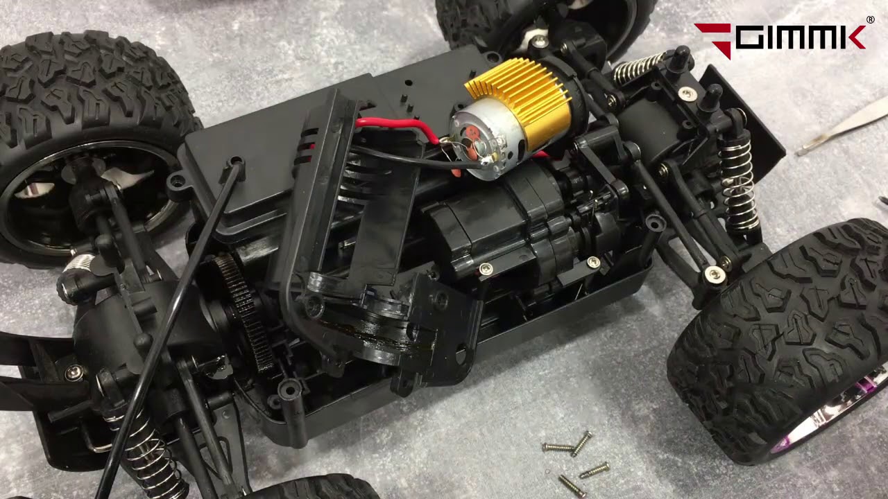 Wymiania silnika i serwa w Land Buster NQD 4WD12