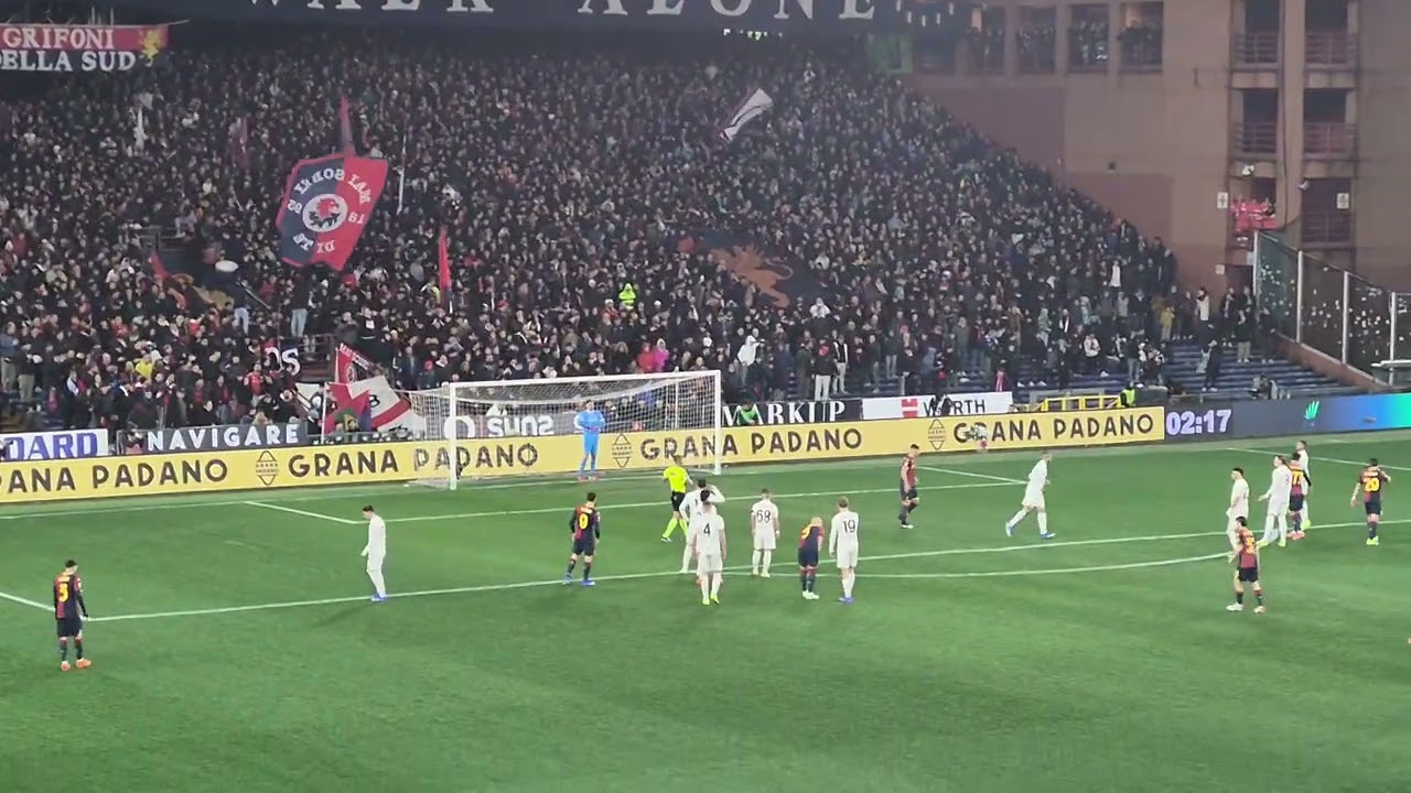 Genoa-Napoli 07.02.2026 (3-2). First Genoa goal (Malinovskyi 3')