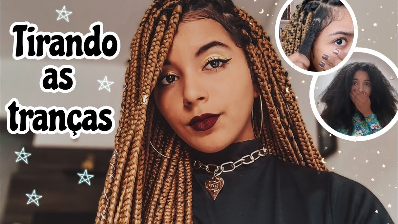 Tirando as tranças box braids- Emylle Victória