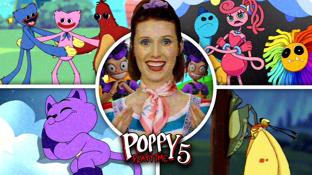 Poppy Playtime: Chapter 5 - ALL VHS Scenes of Gracie Green & Lily Lovebraids Memory (Showcase)