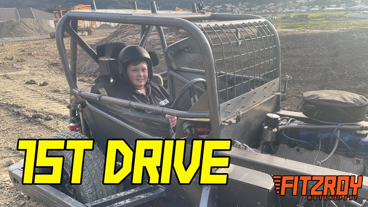 Teaching my son how to drive! (in a Stockcar)