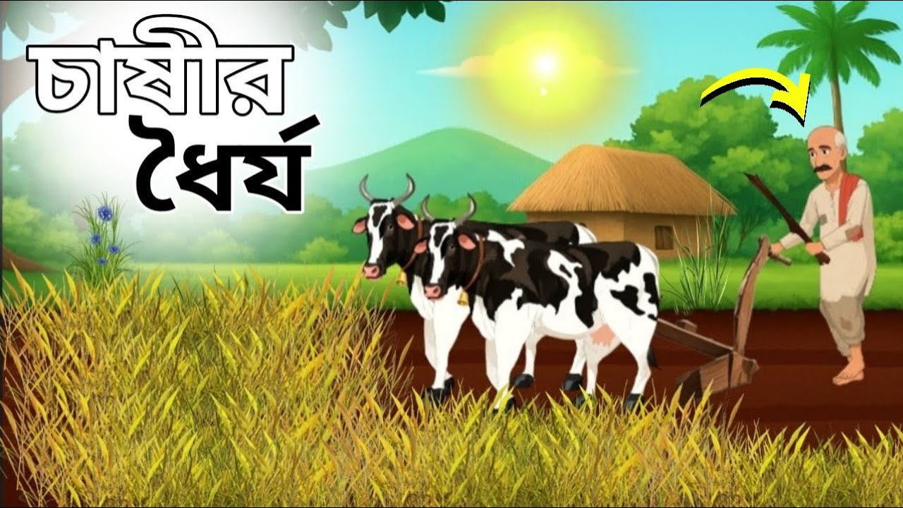 ধৈর্যের জয় | এক চাষীর শিক্ষা | নতুন Bangla Moral Cartoon Story
