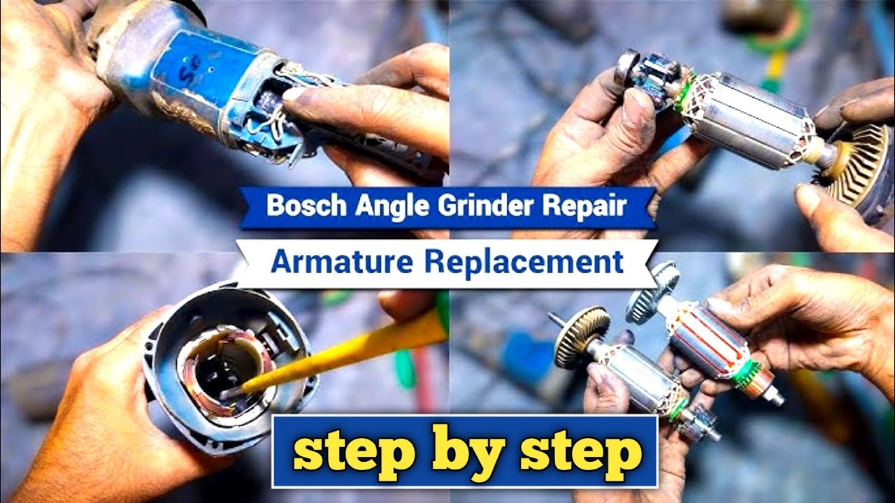 Repair Bosch Angle Grinder at Home | Bosch Angle Grinder Repair | how to repair grinding machine