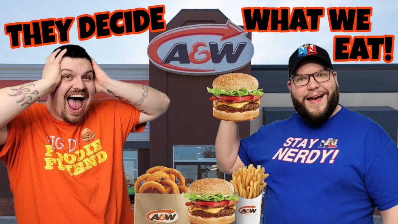 Letting The Person in Front of Us Decide What We Eat At A&W!