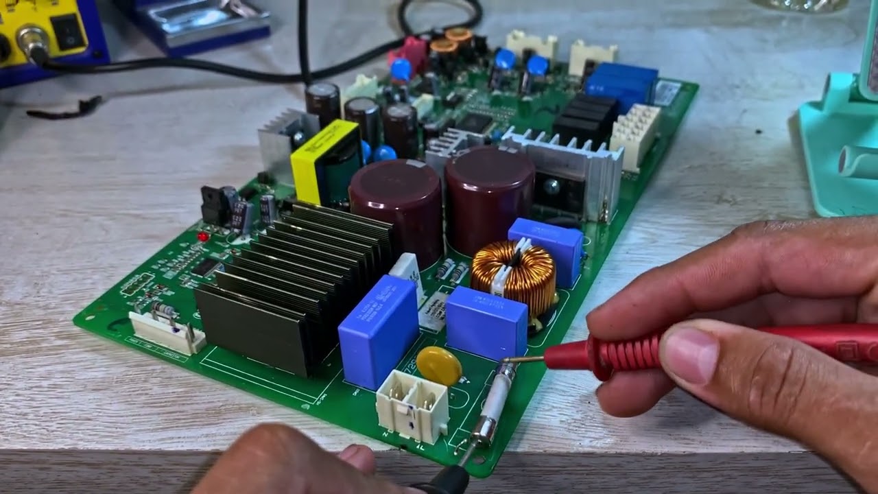 como reparar  de tarjeta LG | Corto circuito y cambio de puente rectificador